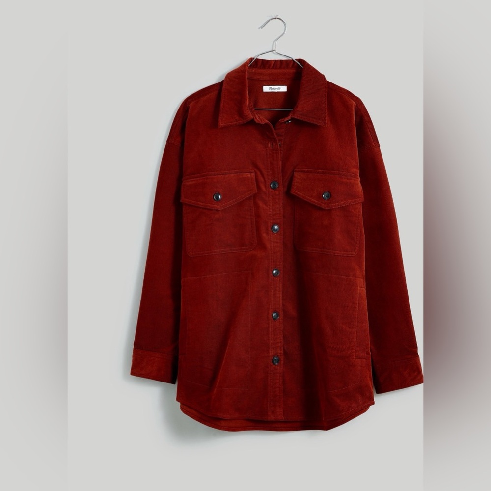 Madewell Twill Oversized Shirt-Jacket. XXS